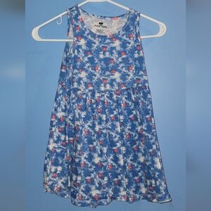 Blue Floral Kids Dress